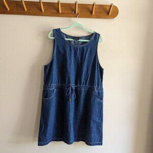 Vintage denim tank dress size 18